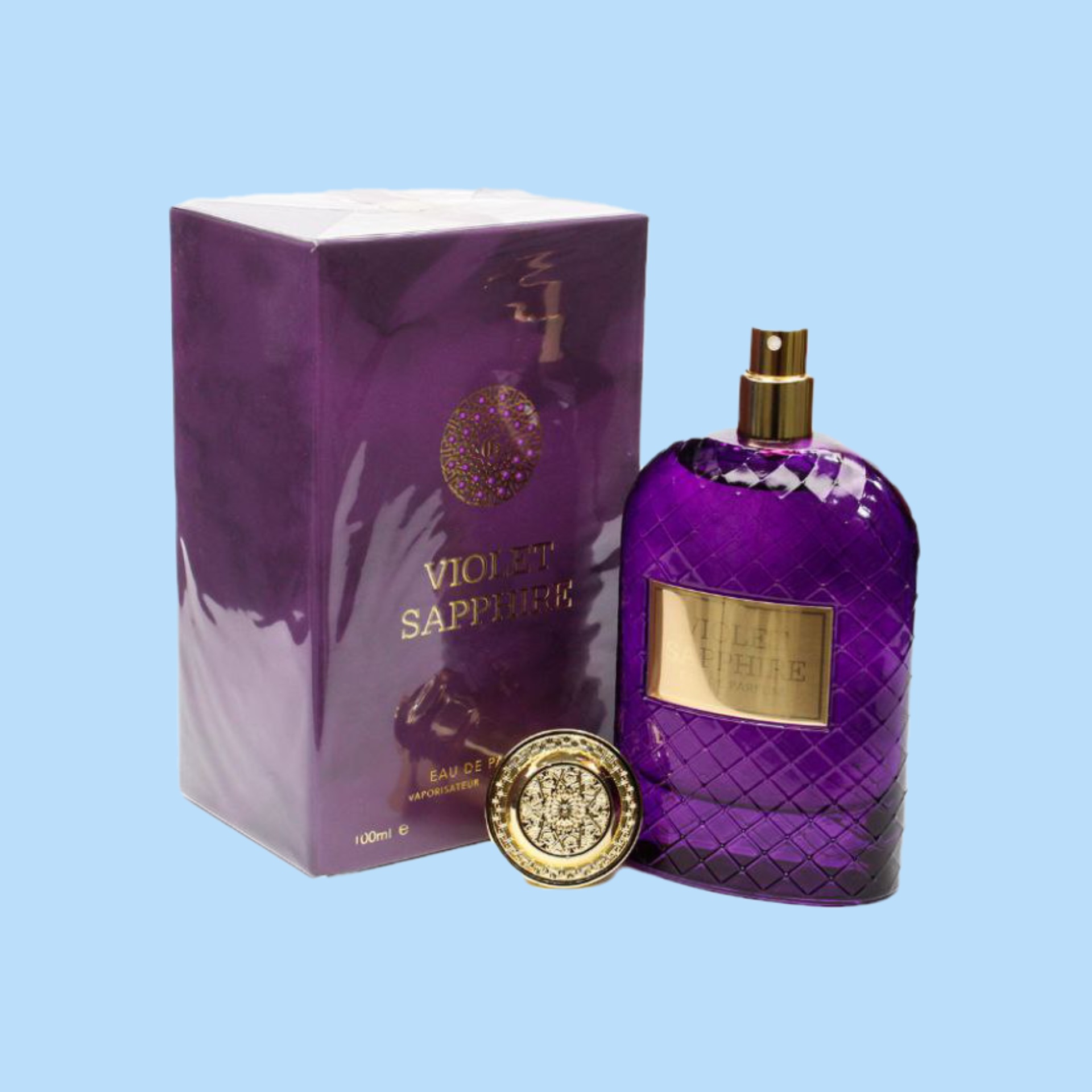 عطر ادکلن فراگرنس ورد ویولت سفیر Fragrance World VIOLET SAPPHIRE حجم100میل