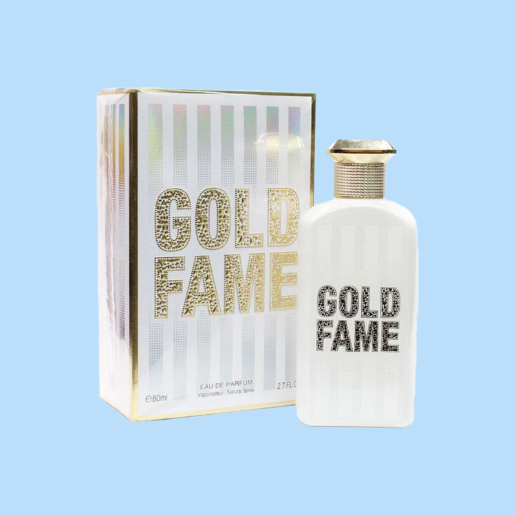 عطر ادکلن فراگرنس ورد مدل گلد فمه GOLD FAME حجم 80 میل