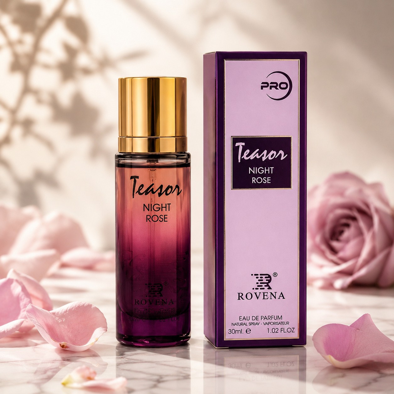 ادکلن زنانه میدنایت رز لانکوم شرکت روونا ROSE MIDNIGHT lancome midnight حجم 30 میلی لیتر