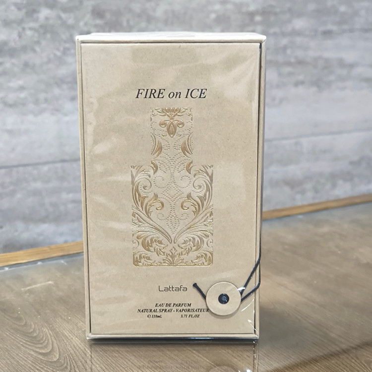 ادکلن فایر آن آیس لطافه fire on ice lattafa حجم 110 میل