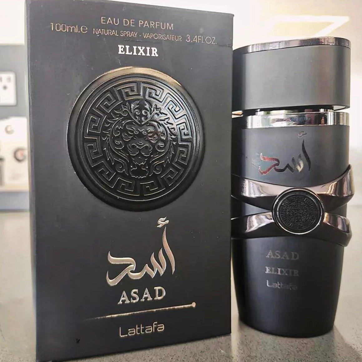 ادکلن اسد الکسیر لطافه مشابه هوگو باس باتلد آبسولو Lattafa Asad Elixir