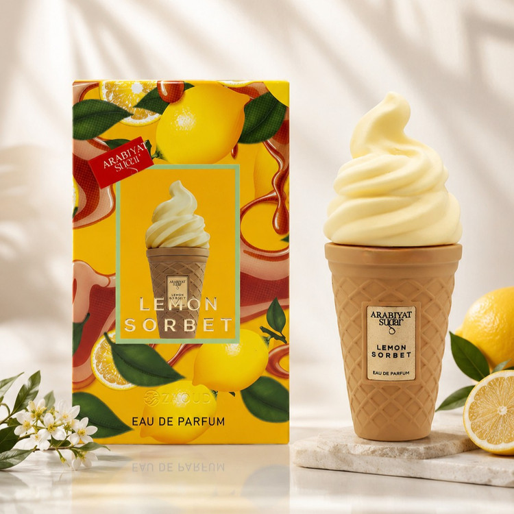 ادکلن لمون سوربت عربیات شوگر حجم 100 میل اورجینال lemon surbet
