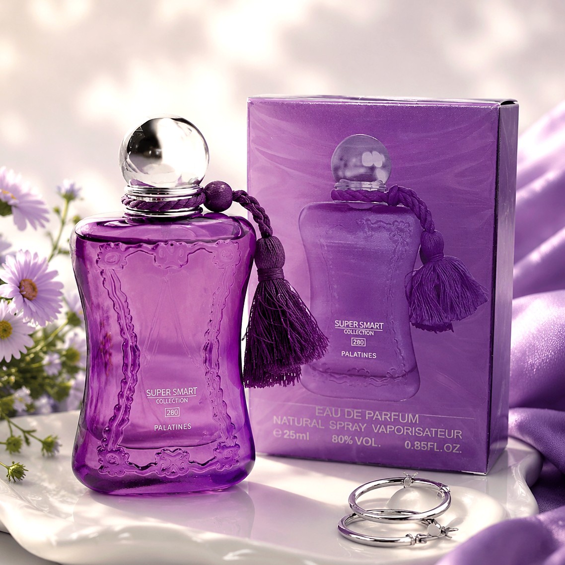 ادکلن مارلی پلاتین پالاتین(بنفش) سوپر اسمارت PARFUMS de MARLY Palatine حجم 25 میل