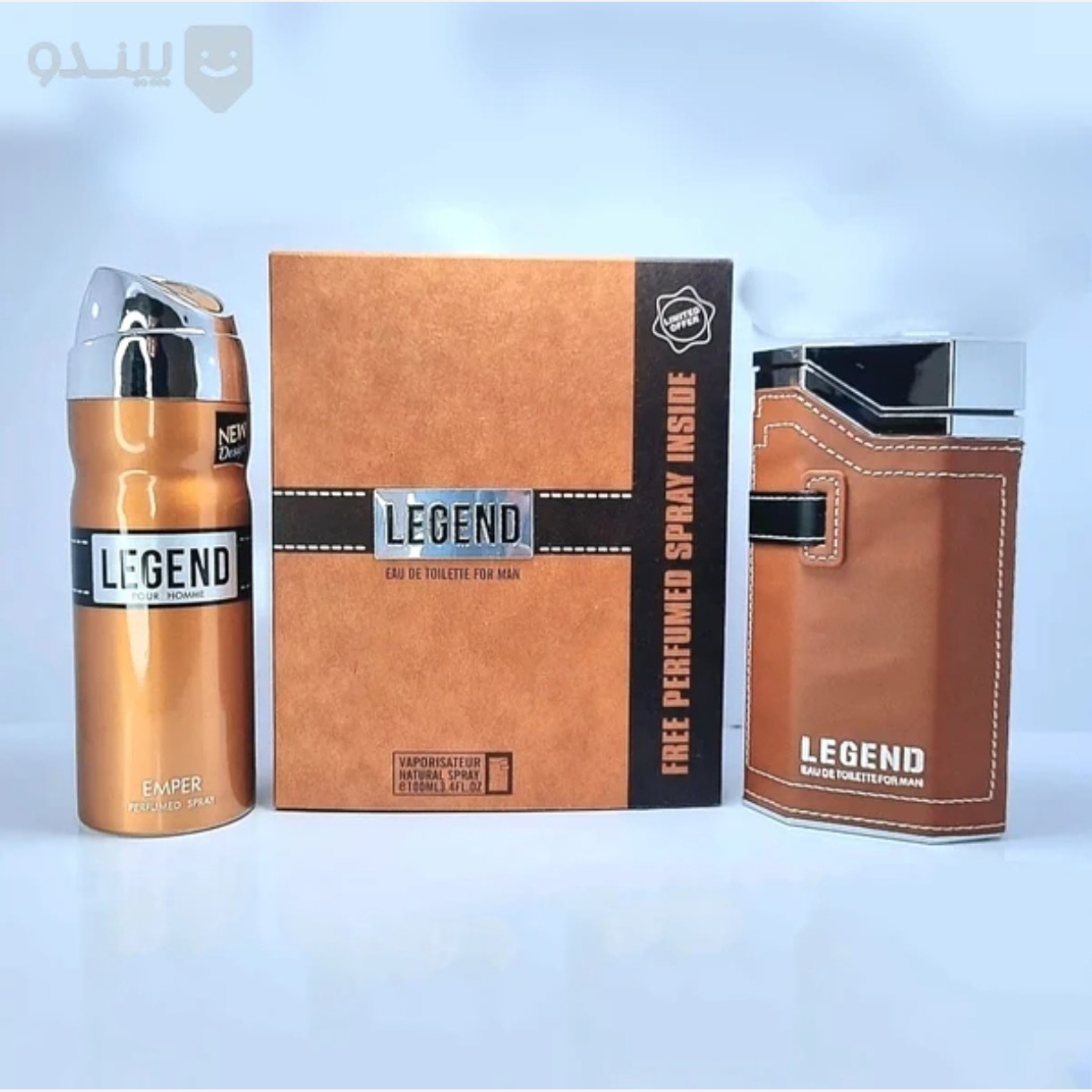 ادکلن لجند قهوه ای امپر همراه با اسپری اورجینال emper legend